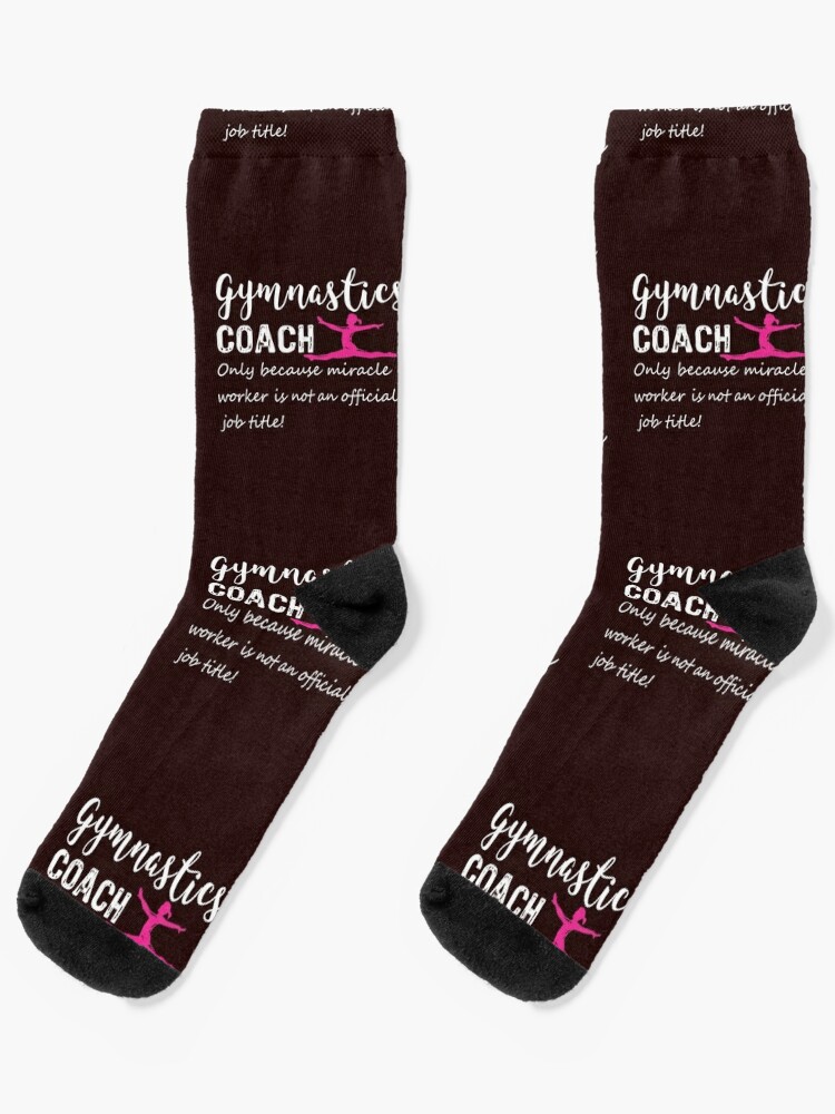 Best Gymnastics Coach Ever Gymnast Gift Socks for Sale by LGamble12345