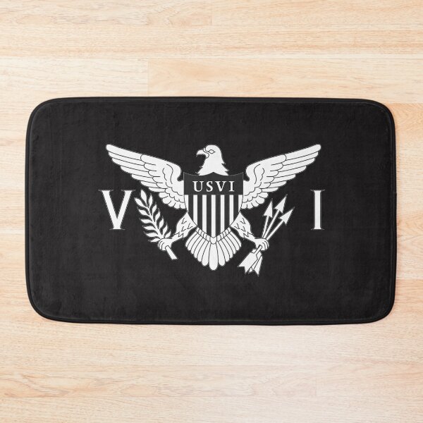 Item preview, USVI Flag Black & White   designed and sold by Local-Crew.