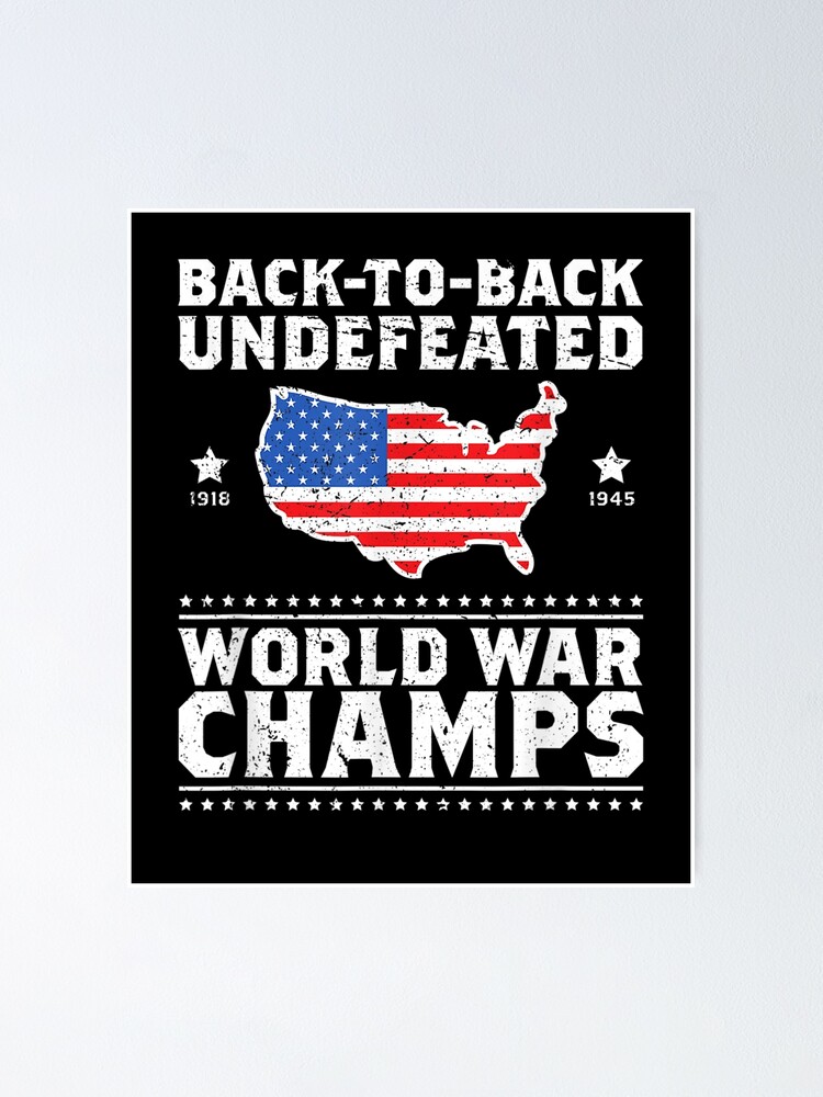 back to back world war champs onesie