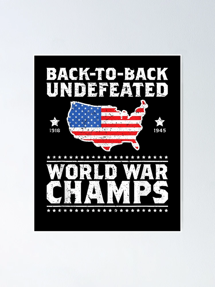 Back to back world war champs koozie best sale