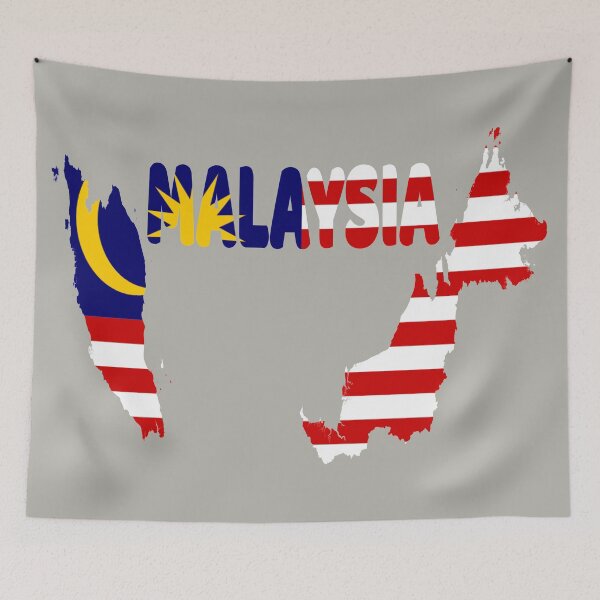 Item preview, Malaysia Flag Map designed and sold by marosharaf.