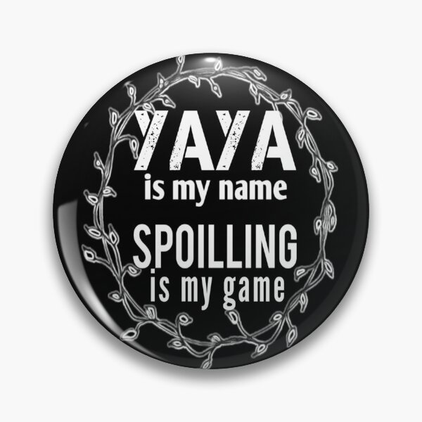 Item preview, Yaya Is My Name spoiling is my game : Funny Yaya Shirt Gifts for Yaya Grandmother Best Gift Idea for Yaya Birthday Christmas Mothers Day Present vintage style idea design designed and sold by Chamssou.