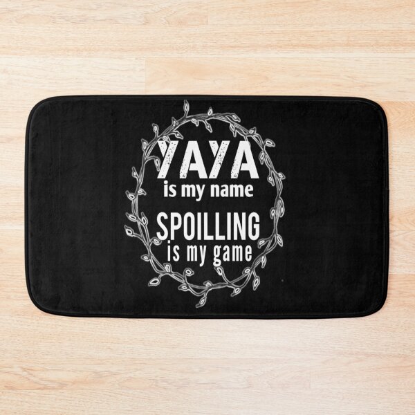 Item preview, Yaya Is My Name spoiling is my game : Funny Yaya Shirt Gifts for Yaya Grandmother Best Gift Idea for Yaya Birthday Christmas Mothers Day Present vintage style idea design designed and sold by Chamssou.