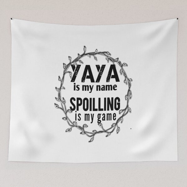 Item preview, Yaya Is My Name spoiling is my game : Funny Yaya Shirt Gifts for Yaya Grandmother Best Gift Idea for Yaya Birthday Christmas Mothers Day Present vintage style idea design designed and sold by Chamssou.
