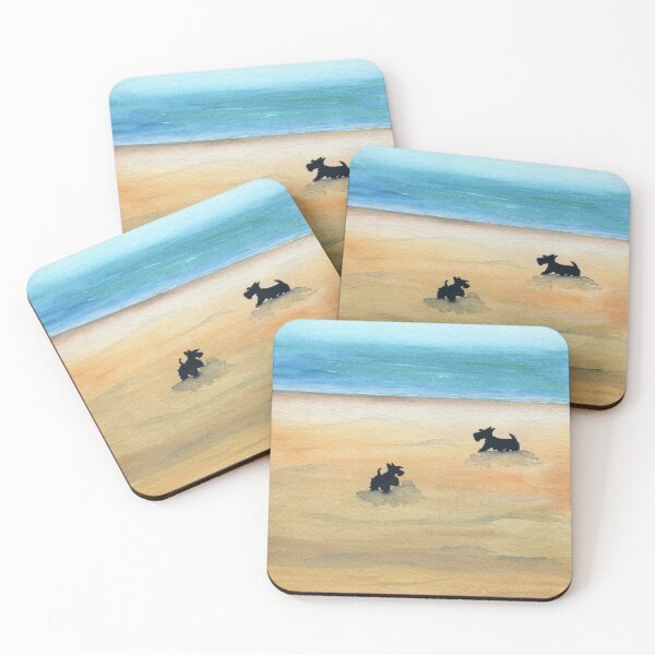 Item preview, Scottie Dogs 'Day At The Beach' designed and sold by archyscottie.