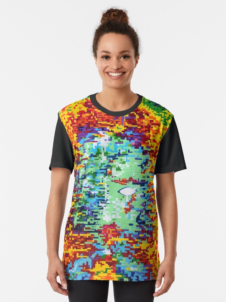 Alternate view of Depressive Doppler Deluge Graphic T-Shirt