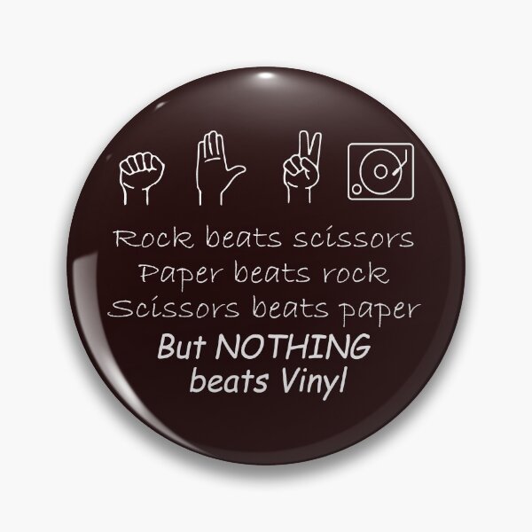 Item preview, pock paper scissors Nothing beats vinyl designed and sold by LGamble12345.