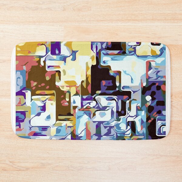 Item preview, brown pink yellow blue and purple abstract designed and sold by Mrvell.