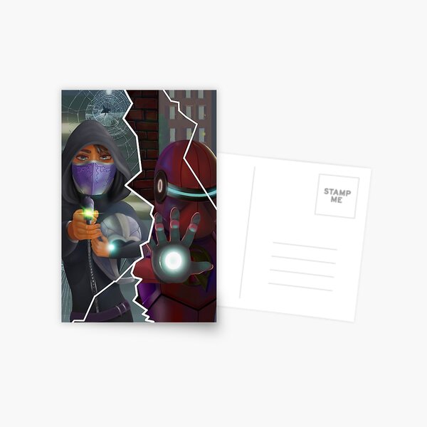 Nova and Adrian as Nightmare and the Sentinel Postcard