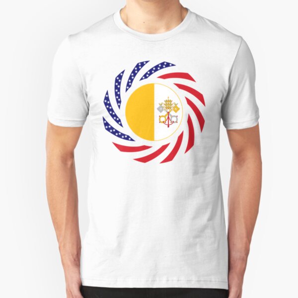 Catholic Murican Patriot Flag Series Slim Fit T-Shirt