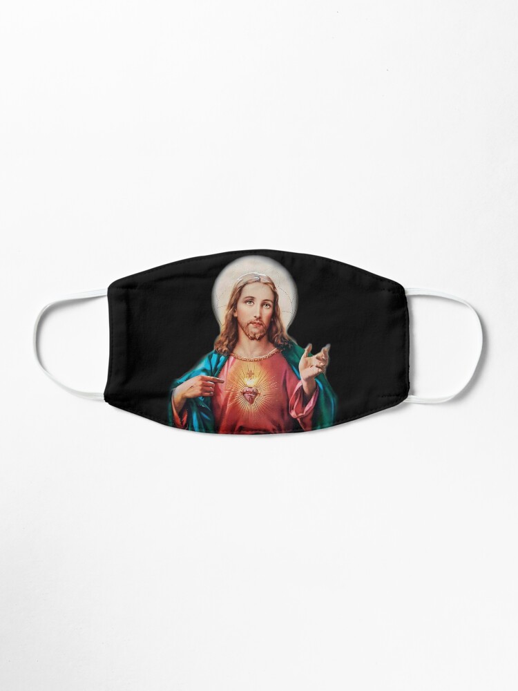 Alternate view of jesus christ saviour Mask