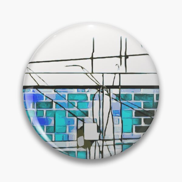 Item preview, blue and dark blue brick building  designed and sold by Mrvell.