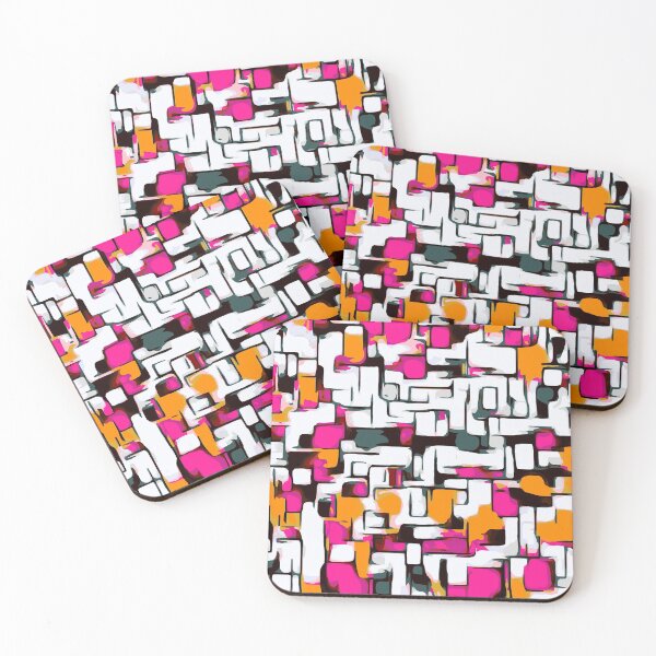 Item preview, pink orange and black lines drawing designed and sold by Mrvell.