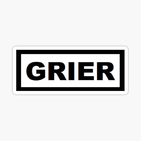 GRIER Sticker