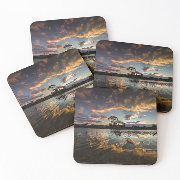 Item preview, Refracciones coloridas del atardecer en el agua designed and sold by jiashu xu.