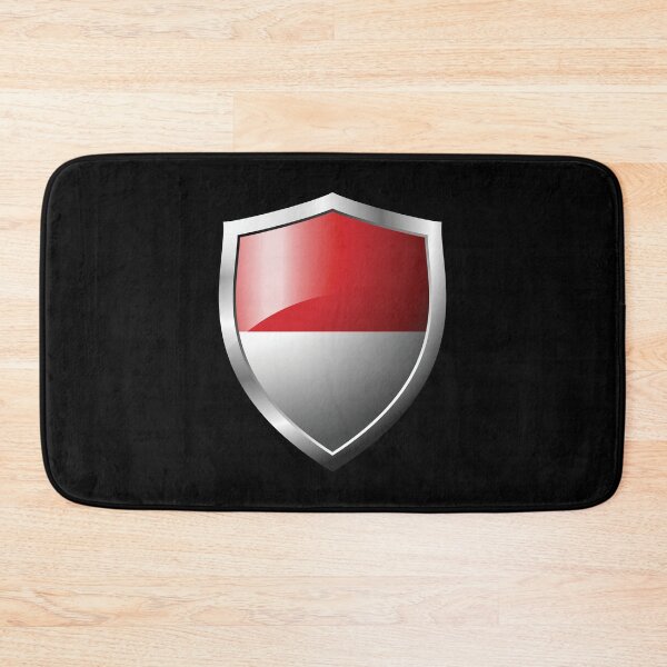 Item preview, Strong Monaco Flag Shield Country designed and sold by HelloFromAja.