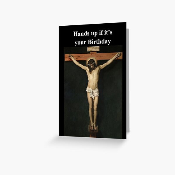 Aperçu de l'œuvre Jésus - Lève les mains si c'est ton anniversaire créée et vendue par Tom & James H.