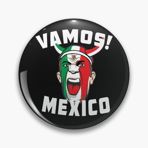 Item preview, Vamos Mexico Mexican flag colors painted on fan face football fan soccer lover gift funny designed and sold by alenaz.