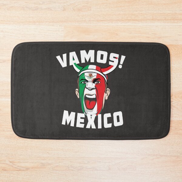 Item preview, Vamos Mexico Mexican flag colors painted on fan face football fan soccer lover gift funny designed and sold by alenaz.