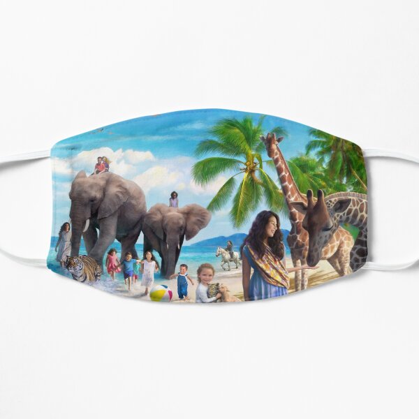 Beach Paradise Flat Mask