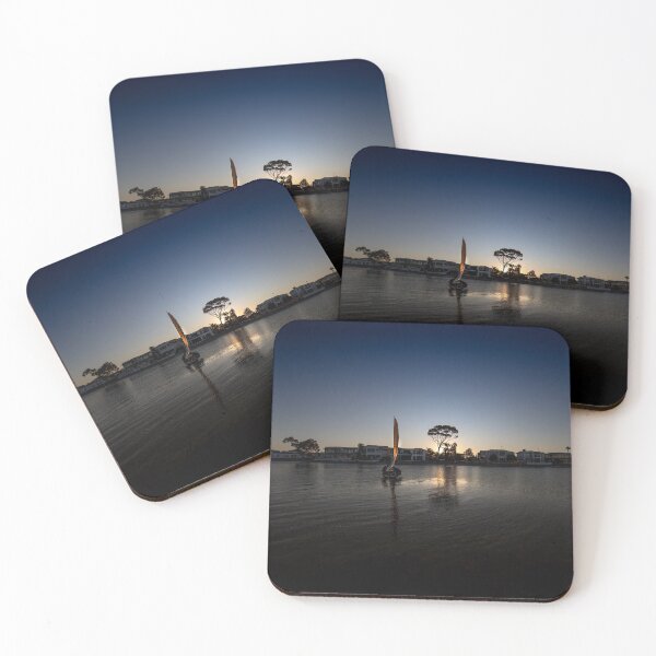 Item preview, sailboat at Sunset with refraction designed and sold by jiashu xu.