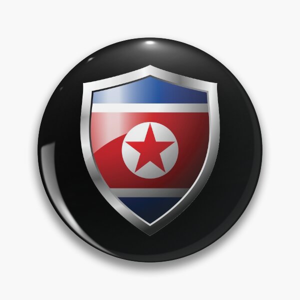 Item preview, Strong North Korea Flag Shield Country designed and sold by HelloFromAja.