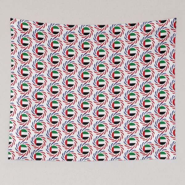 Item preview, Emirian American Multinational Patriot Flag Series designed and sold by Carbon-Fibre Media.