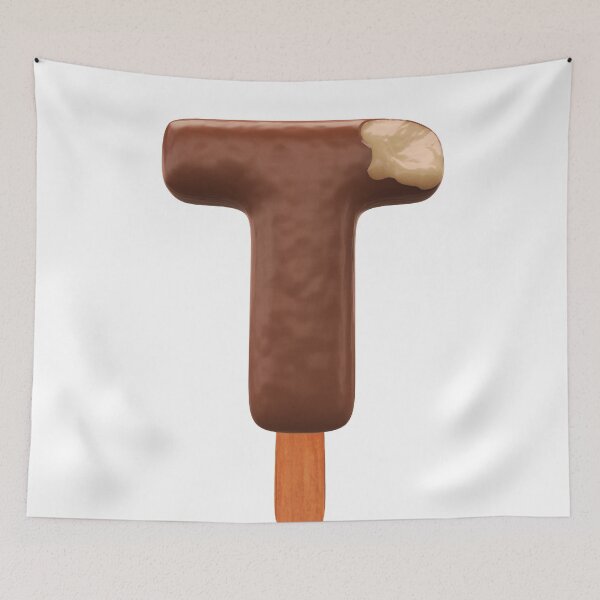 Item preview, T Ice Cream T Letter 3d Alphabet Chocolate designed and sold by HelloFromAja.