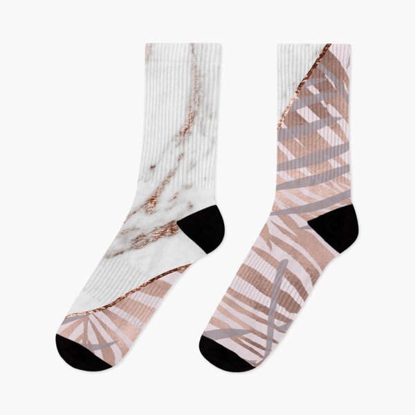 Item preview, Rose gold marble & tropical ferns designed and sold by marbleco.