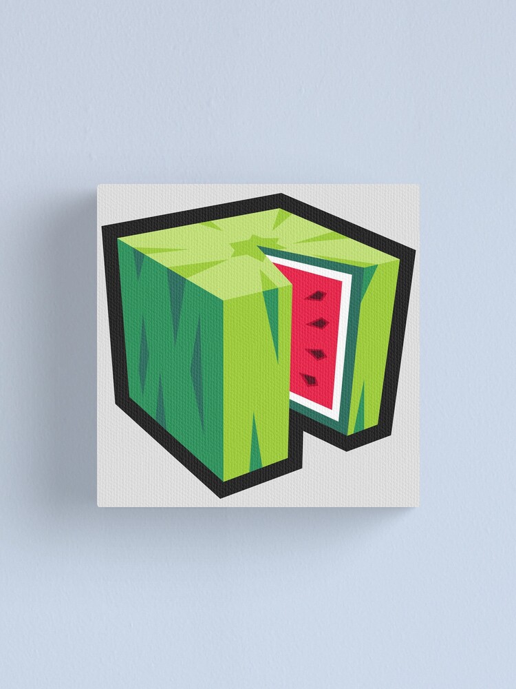 Minecraft Melon Canvas Print By Deadrhos Redbubble