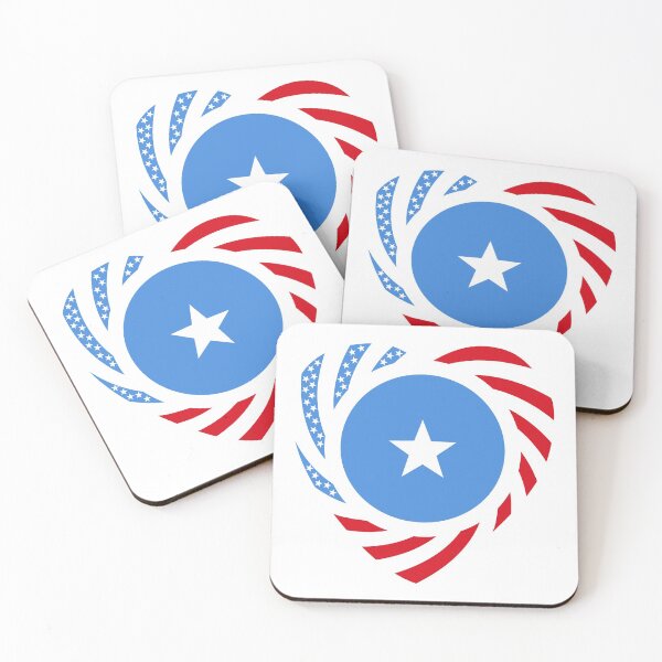 Item preview, Somali American Multinational Patriot Flag Series (Heart) designed and sold by Carbon-Fibre Media.