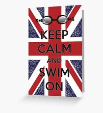 Swim London Greeting Card