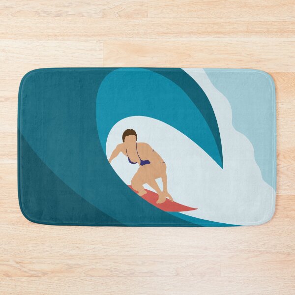 Item preview, Surfer Girl Getting Barreled - Dark Blue designed and sold by TheSaltSirens.