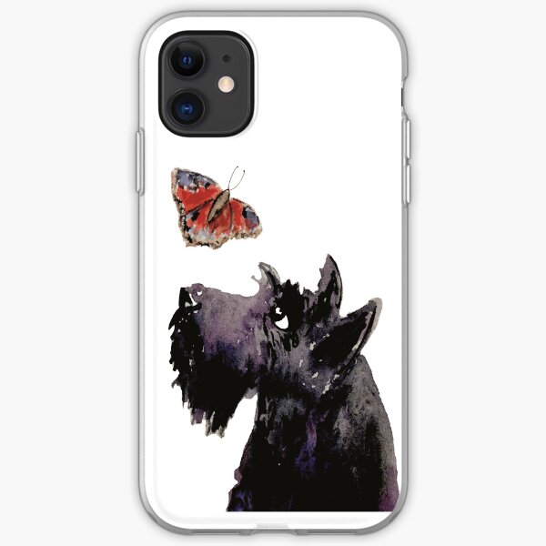 Scottie Dog & Butterfly iPhone Soft Case