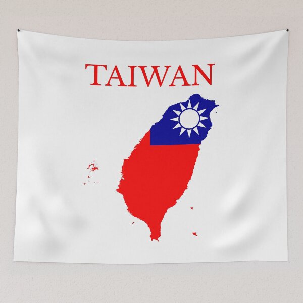 Item preview, Taiwan Flag Map designed and sold by marosharaf.