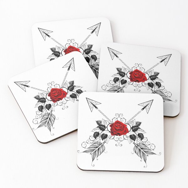 Item preview, Black Arrows with Red Roses designed and sold by Blackmoon9.