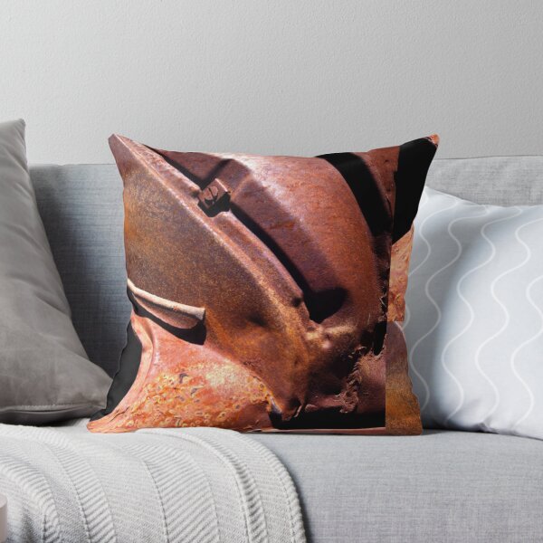 RUSTY CONVOLUTIONS Throw Pillow