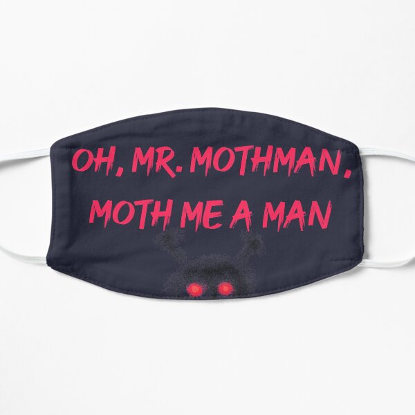 mr mothman moth me a man Flat Mask