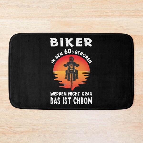 Item preview, Motorcyclist gift biker saying 60s born designed and sold by SiRaGeckoDesign.