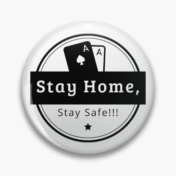 Item preview, Stay home, stay safe design for Redbubble designed and sold by Wadkareable ....