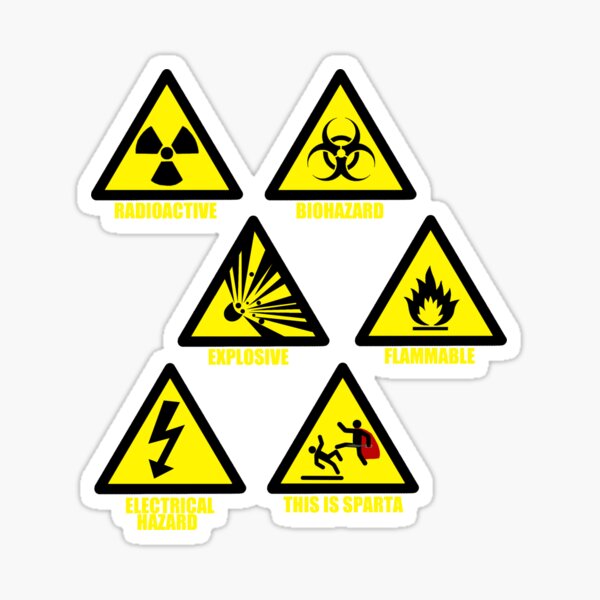 Wash Caution Danger New 20 Pack Kitchen Set Health and Safety Sticker Signs 