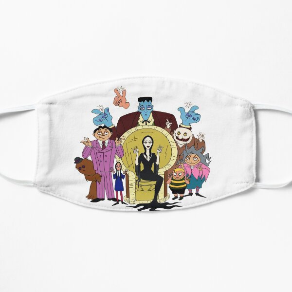 The adams family cartoon HB Flat Mask