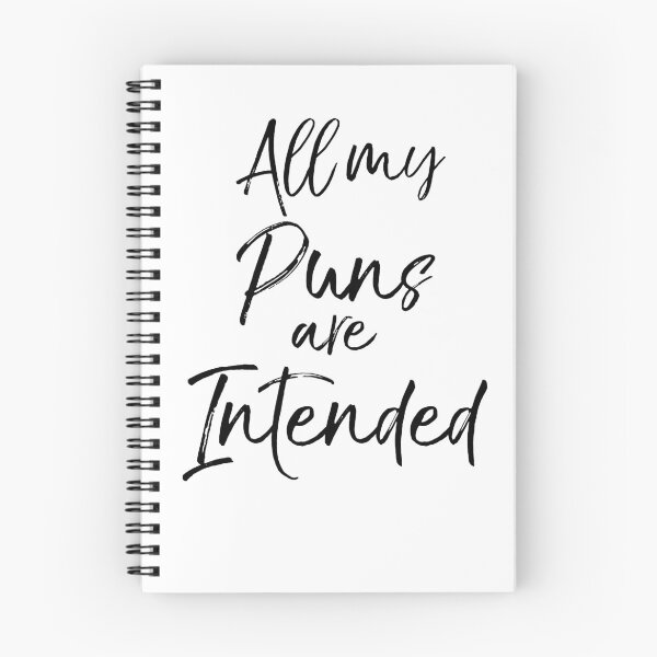 Item preview, Funny Book All My Puns are Intended Literature Quote designed and sold by TNDesignStudio.