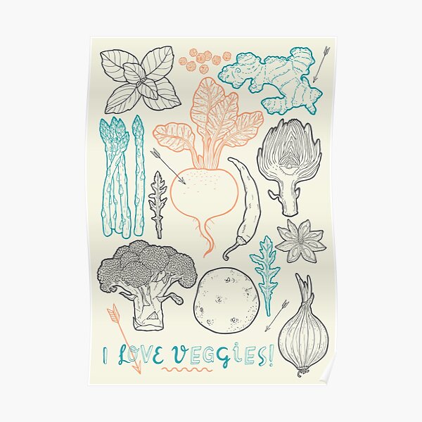 I love vegetables! Poster