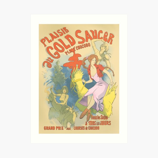 Plaisir au Gold Saucer Art Print