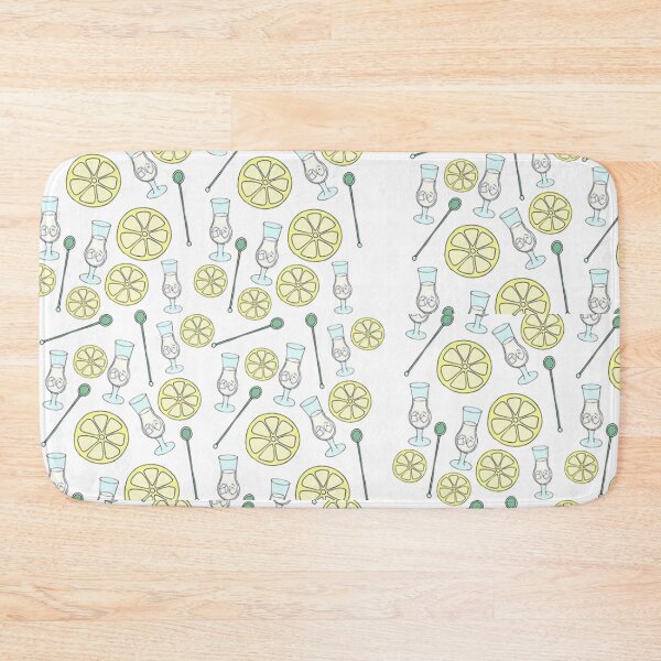 Item preview, Gin Glass and Lemons Repeat pattern designed and sold by NickiCollings.