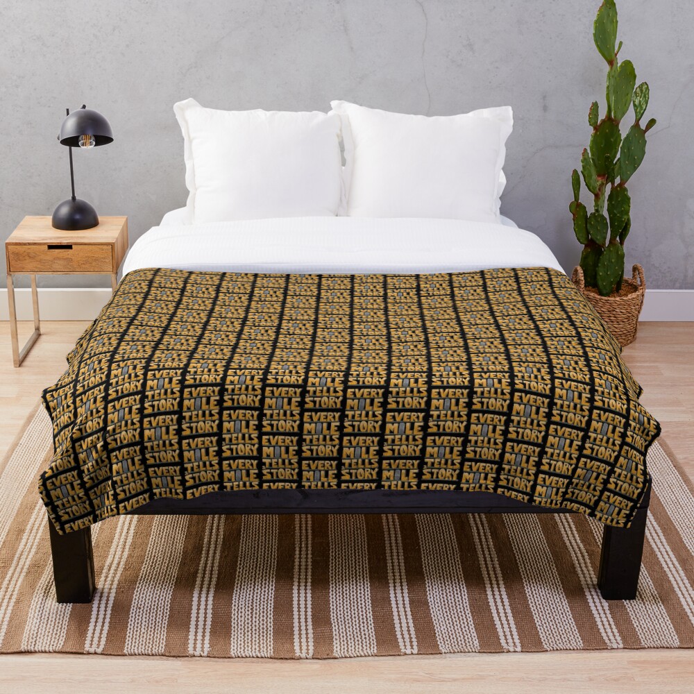 Tire in the Mile Throw Blanket