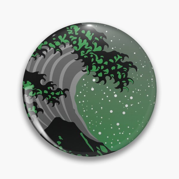 Item preview, The Radioactive Wave - Green Circular designed and sold by CarrDesigns.