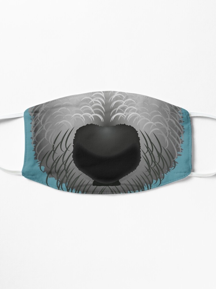 Alternate view of NDVH Bertie the Bedlington Mask