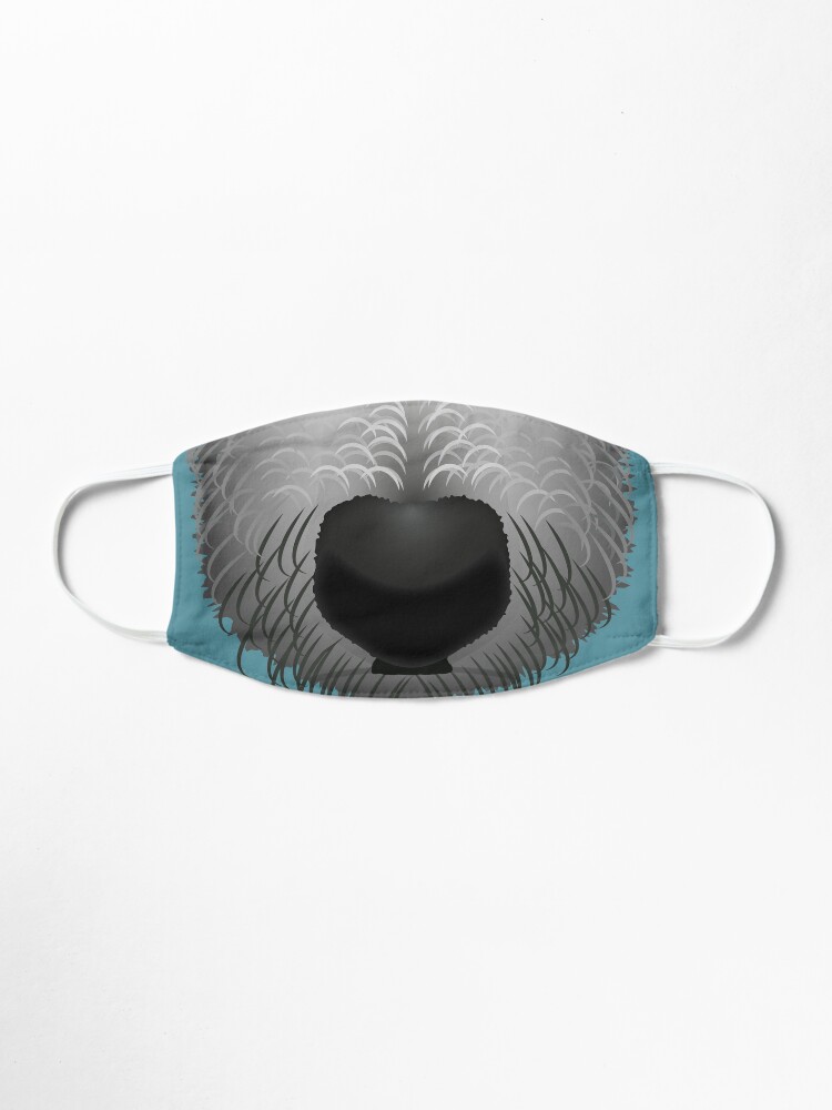 Alternate view of NDVH Bertie the Bedlington Mask